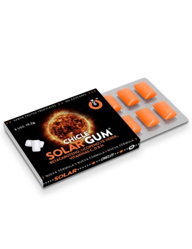 WUG Solar Gum – 1 X 8 UDS | El chicle que prepara tu piel para el sol