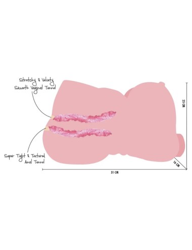 HIDDEN DESIRE - FAT FUCK QUEEN TORSO MASTURBADOR FEMENINO 6 KG