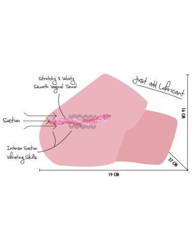 HIDDEN DESIRE - JUICY SUCKING PUSSY TORSO MASTURBADOR FEMENINO 4 KG