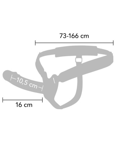 HIDDEN DESIRE - INFERNO STRAP-ON FUNDA PARA PENE 16 CM