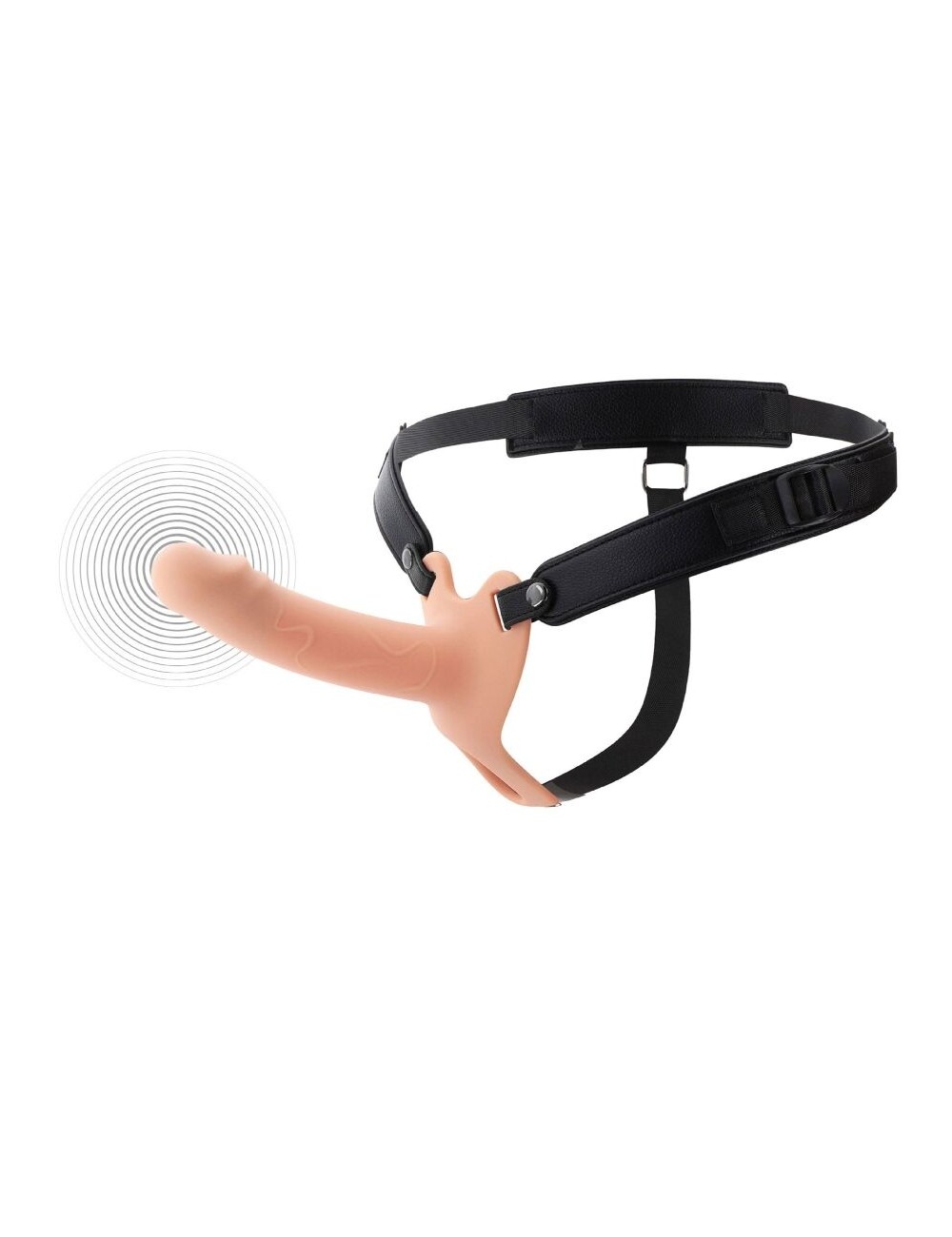 HIDDEN DESIRE - INFERNO STRAP-ON FUNDA PARA PENE CON VIBRACIÓN 16 CM