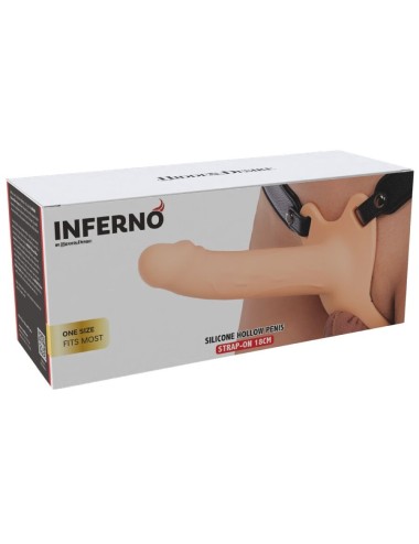 HIDDEN DESIRE - INFERNO STRAP-ON FUNDA PARA PENE 18 CM