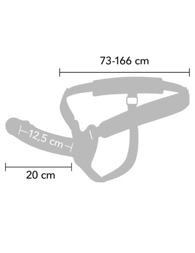 HIDDEN DESIRE - INFERNO STRAP-ON FUNDA PARA PENE 20 CM