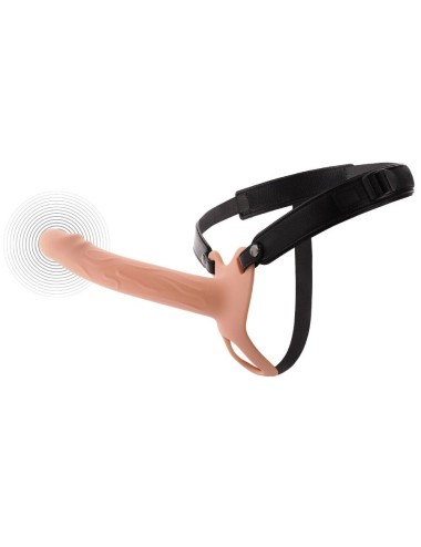 HIDDEN DESIRE - INFERNO STRAP-ON FUNDA PARA PENE CON VIBRACIÓN 20 CM
