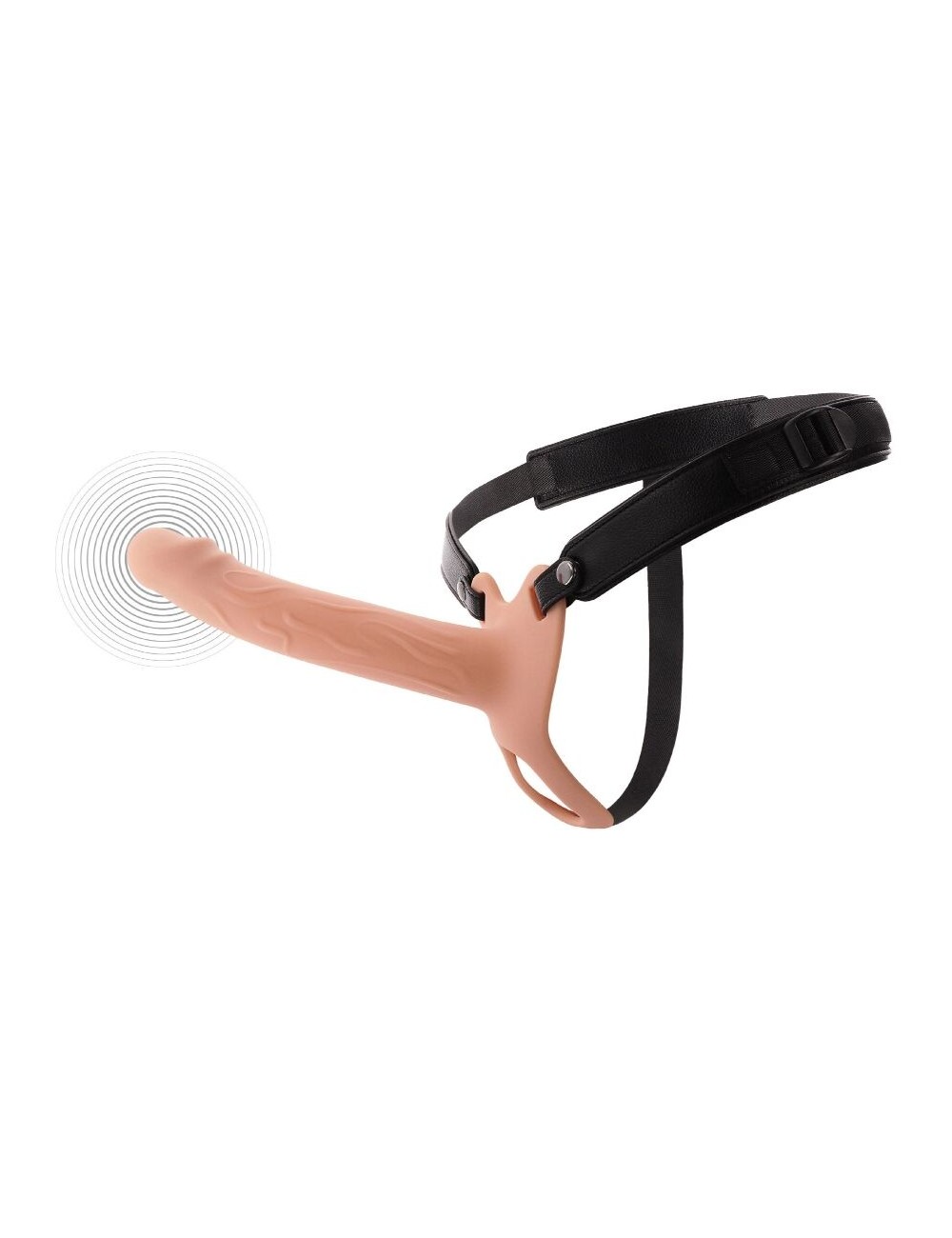 HIDDEN DESIRE - INFERNO STRAP-ON FUNDA PARA PENE CON VIBRACIÓN 20 CM