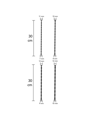 HIDDEN DESIRE - EXTREME ADVANCED SET DE DILATADORES DE URETRA 4 UDS