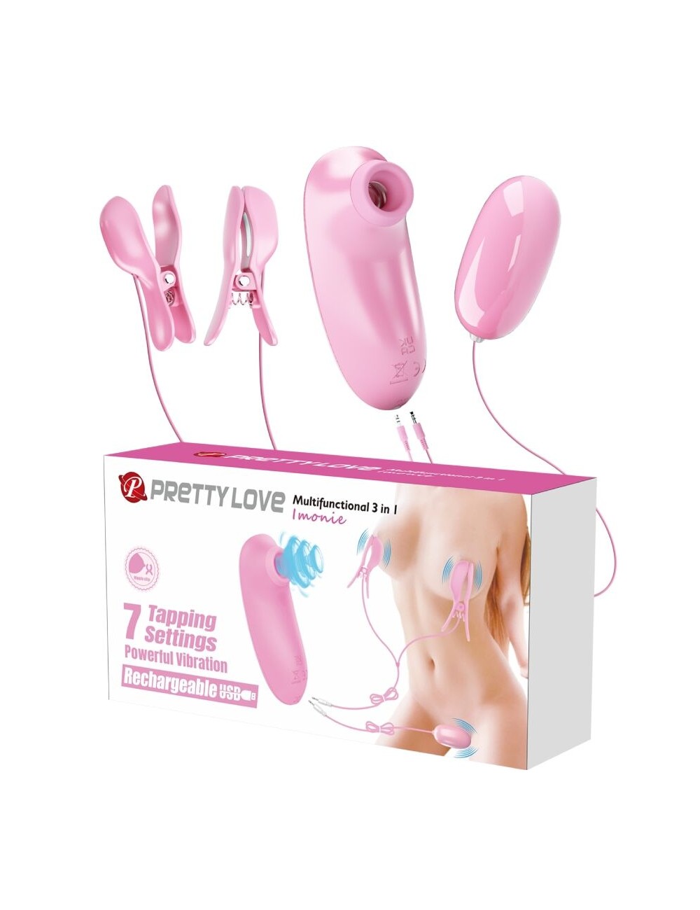 PRETTY LOVE - IMONIE SET MULTIFUNCIONAL 3 EN 1 CON SUCCIONADOR