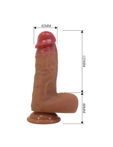 PRETTY LOVE - CURTIS DILDO REALÍSTICO CON VENTOSA 17.3 CM -Ø- 4.2 CM
