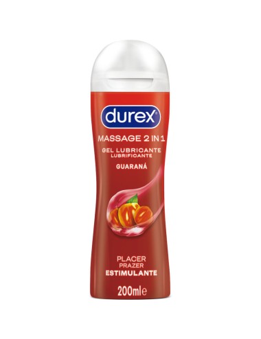 DUREX - GEL LUBRICANTE DE MASAJE ESTIMULANTE GUARANÁ 200 ML