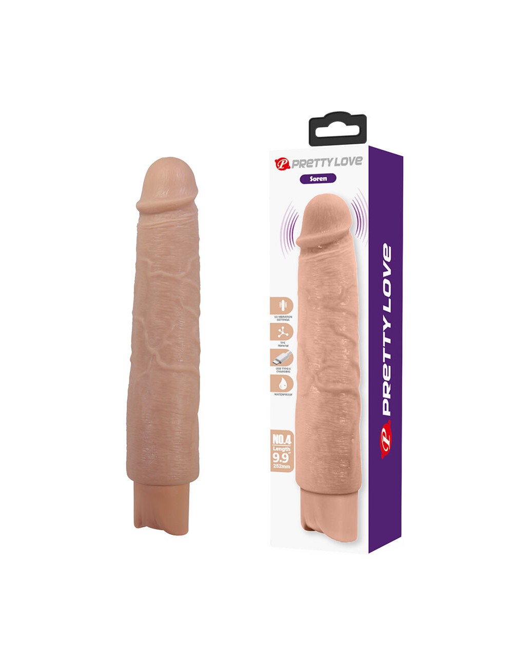 PRETTY LOVE - SOREN VIBRADOR REALÍSTICO FLEXIBLE