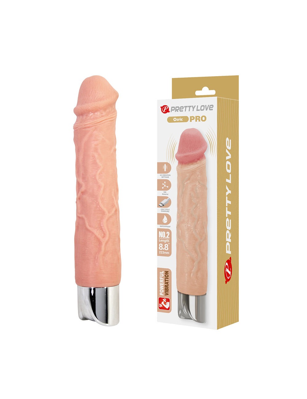 PRETTY LOVE - OSRIC PRO VIBRADOR REALÍSTICO FLEXIBLE