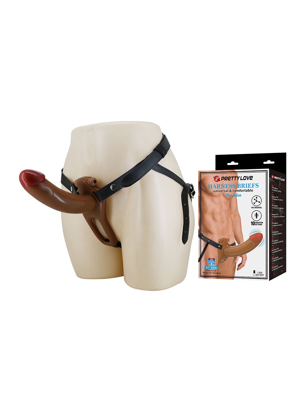 PRETTY LOVE - BRADDEN STRAP-ON CON VIBRACIÓN