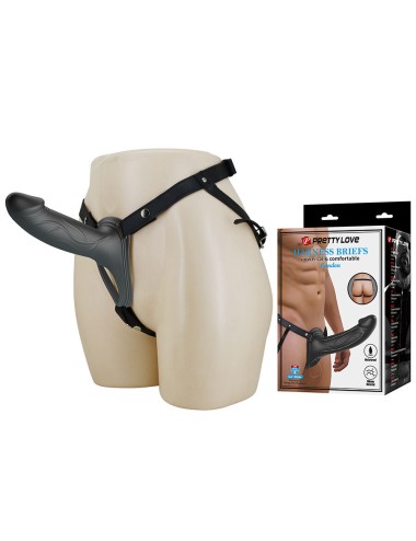 PRETTY LOVE - LANDON STRAP-ON CON VIBRACIÓN NEGRO