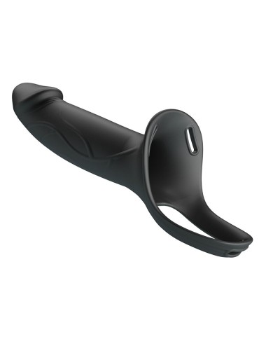 PRETTY LOVE - LANDON STRAP-ON CON VIBRACIÓN NEGRO