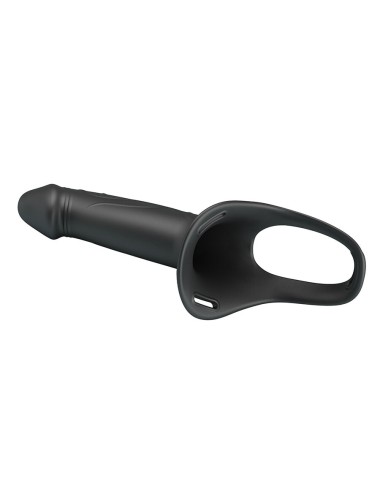 PRETTY LOVE - LANDON STRAP-ON CON VIBRACIÓN NEGRO