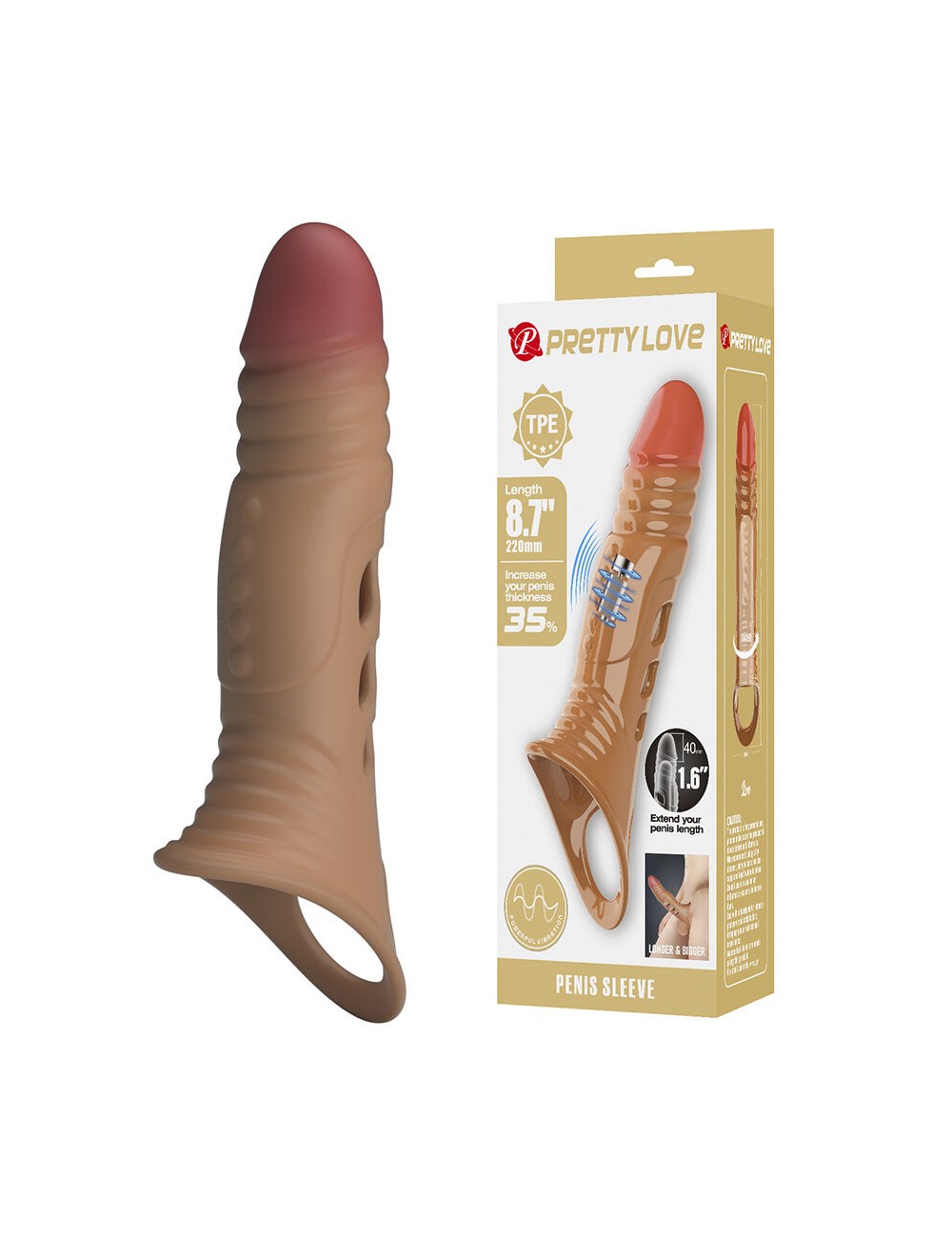 PRETTY LOVE - FUNDA PARA PENE CON VIBRACIÓN