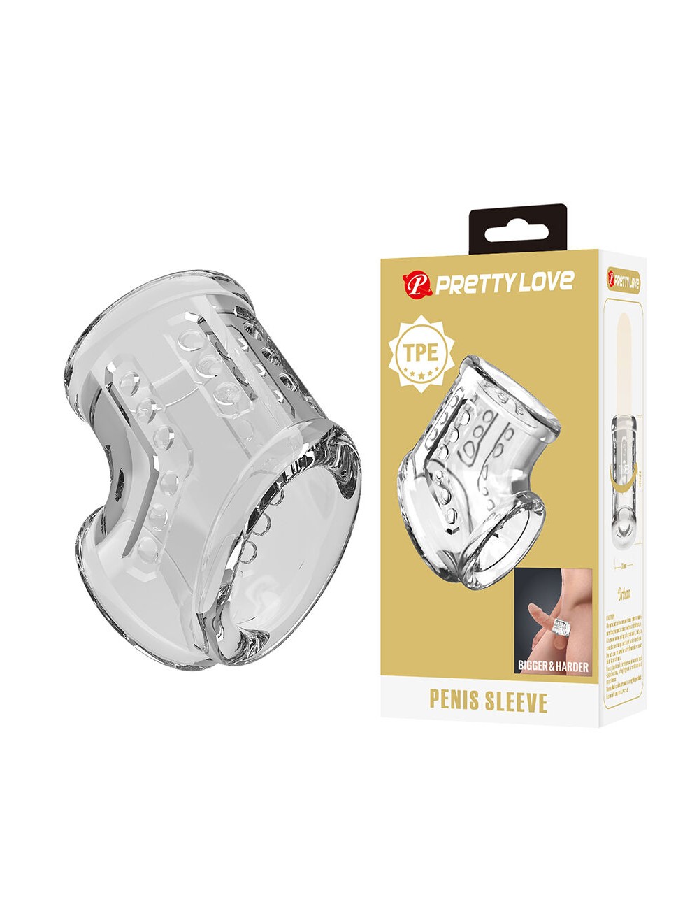 PRETTY LOVE - FUNDA CORTA PARA PENE TRANSAPARENTE