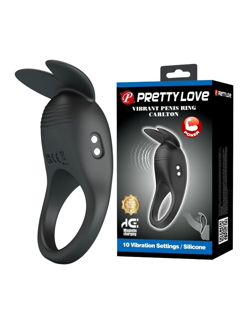 PRETTY LOVE - CARLTON ANILLO PARA PENE CON ESTIMULADOR DE CLÍTORIS