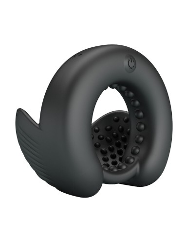 PRETTY LOVE - QUENTIN ANILLO PARA PENE CON ESTIMULADOR TESTICULAR