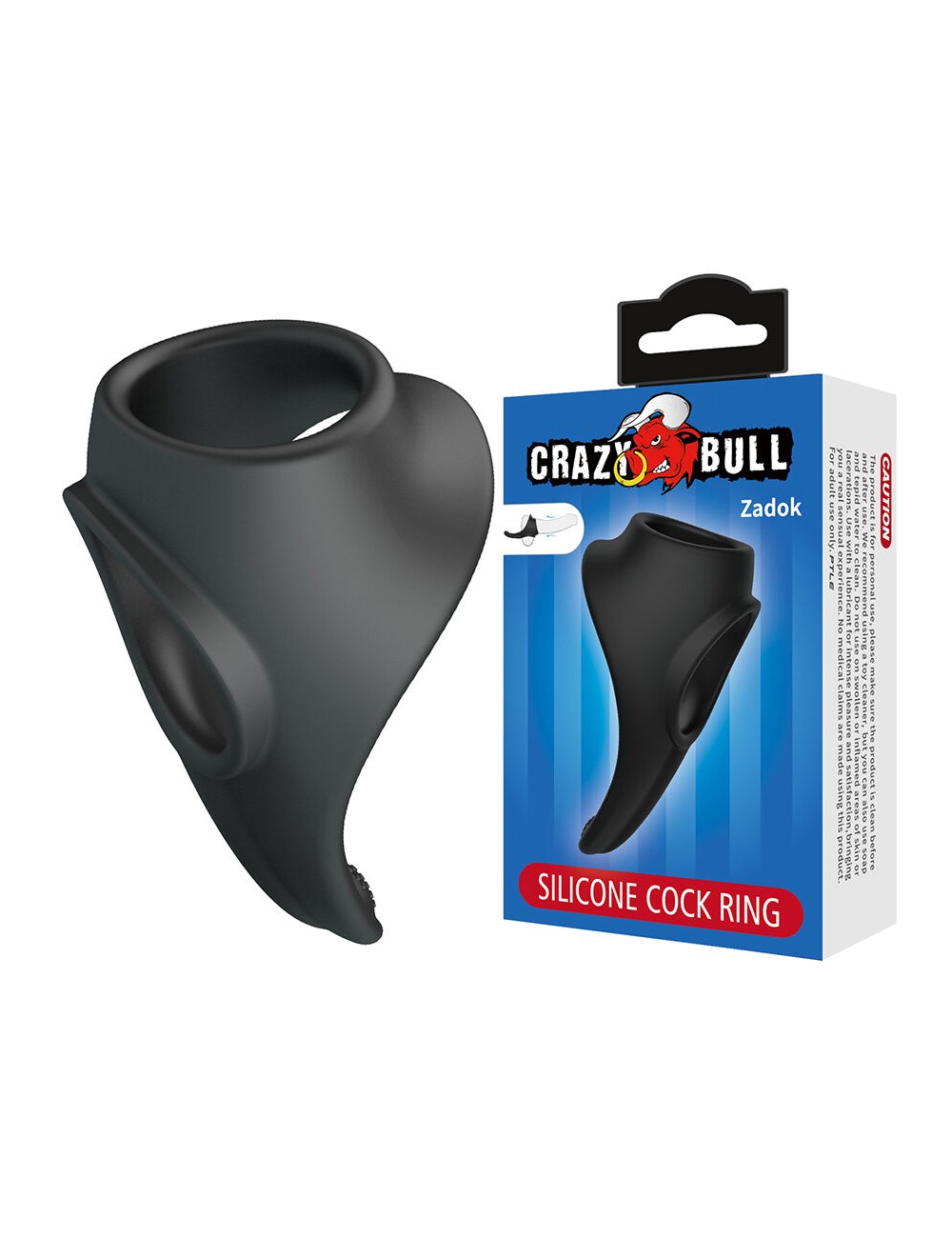 CRAZY BULL - ZADOK ANILLO ERGONÓMICO CON ESTIMULADOR DE PERINÉ