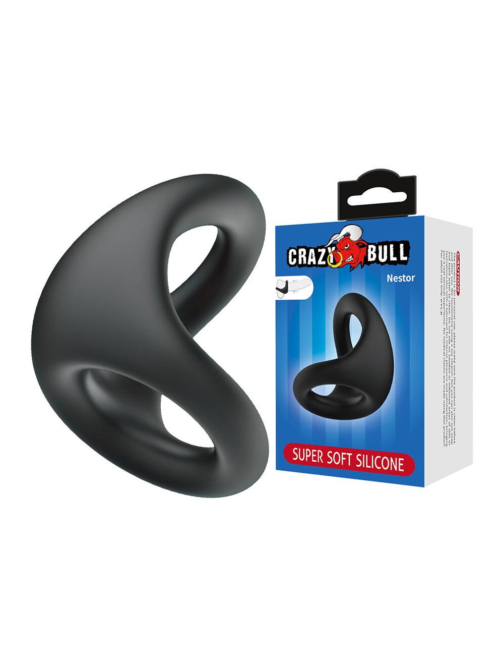 CRAZY BULL - NESTOR ANILLO ERGONÓMICO PARA PENE Y TESTÍCULOS