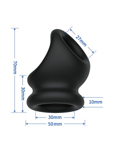 CRAZY BULL - OBERON ANILLO DE SOPORTE PARA PENE Y TESTÍCULOS