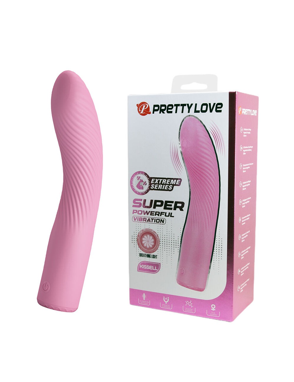 PRETTY LOVE - KISELL VIBRADOR PUNTO G ROSA