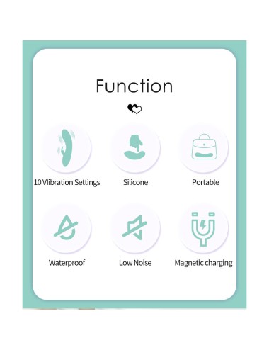 PRETTY LOVE- DJ STICK VIBRADOR PUNTO G TURQUESA