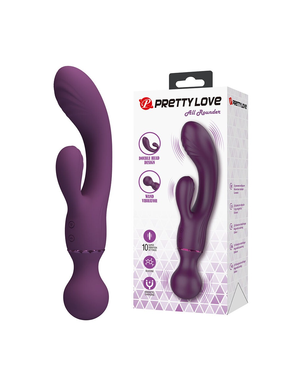 PRETTY LOVE - ALL ROUNDER VIBRADOR PUNTO G MORADO