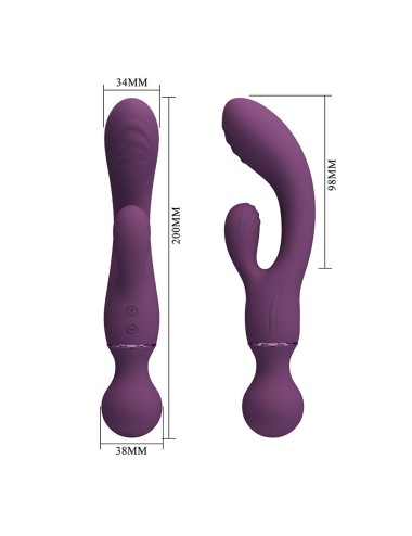 PRETTY LOVE - ALL ROUNDER VIBRADOR PUNTO G MORADO