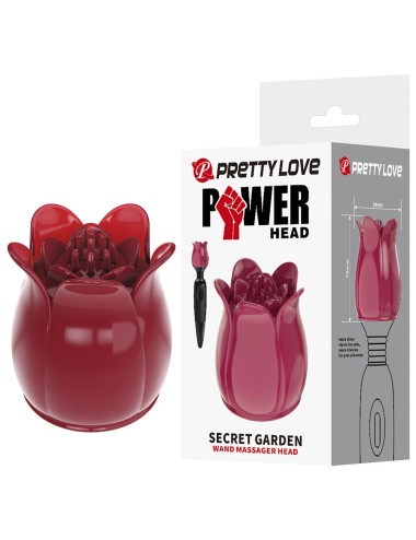 PRETTY LOVE - SECRET GARDEN CABEZAL MASAJEADOR ROSA
