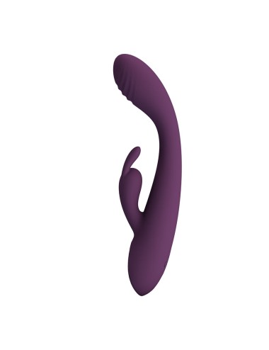 PRETTY LOVE - EMMA VIBRADOR CON ESTIMULADOR RABBIT MORADO