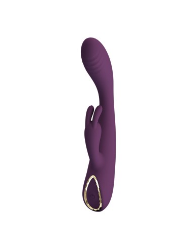 PRETTY LOVE - EMMA VIBRADOR CON ESTIMULADOR RABBIT MORADO