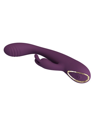 PRETTY LOVE - EMMA VIBRADOR CON ESTIMULADOR RABBIT MORADO