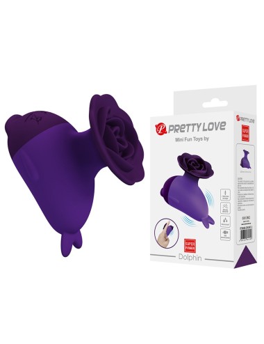 PRETTY LOVE - DOLPHIN MINI VIBRADOR CON SUJECIÓN