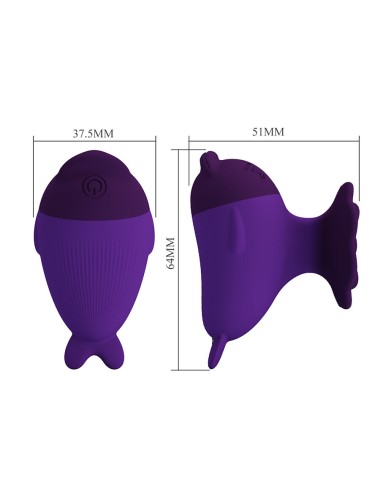 PRETTY LOVE - DOLPHIN MINI VIBRADOR CON SUJECIÓN