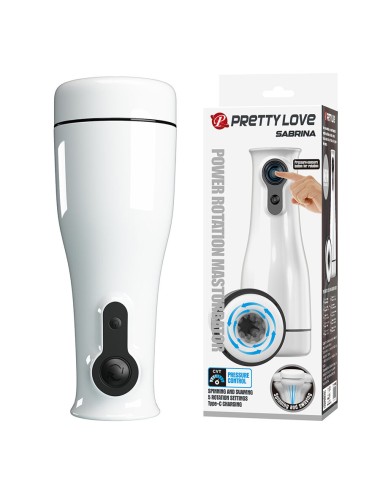 PRETTY LOVE - SABRINA MASTURBADOR MASCULINO CON ROTACIÓN Y BALANCEO