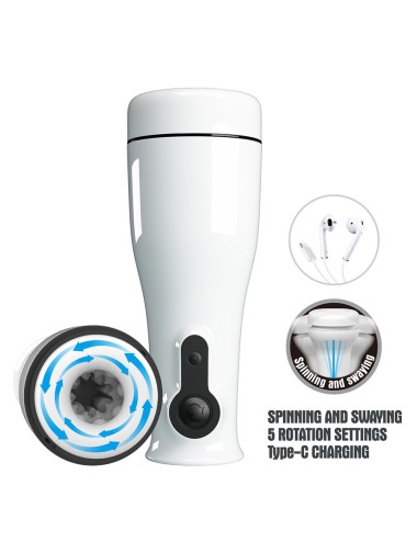 PRETTY LOVE - SABRINA MASTURBADOR MASCULINO CON ROTACIÓN Y BALANCEO