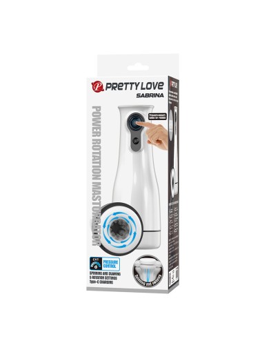 PRETTY LOVE - SABRINA MASTURBADOR MASCULINO CON ROTACIÓN Y BALANCEO