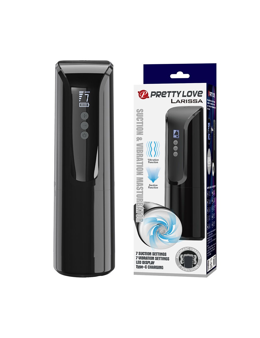 PRETTY LOVE - LARISSA MASTURBADOR SUCCIONADOR CON VIBRACIÓN