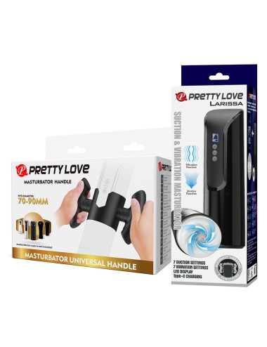 PRETTY LOVE - LARISSA MASTURBADOR SUCCIONADOR CON VIBRACIÓN + SUJECIÓN