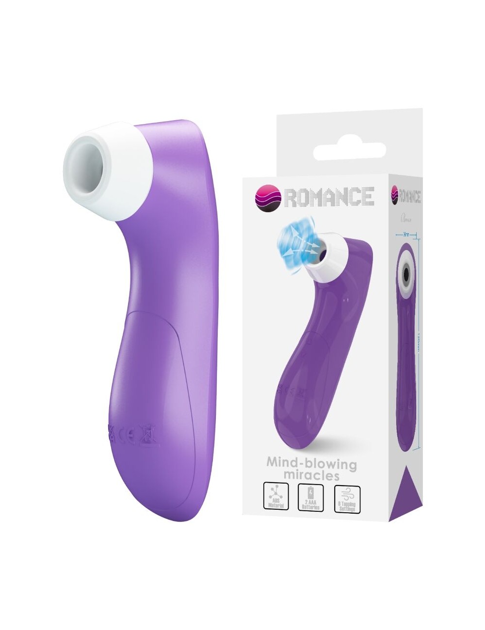 ROMANCE - SUCCIONADOR DE CLÍTORIS CON TECNOLOGÍA DE PULSACIÓN MORADO