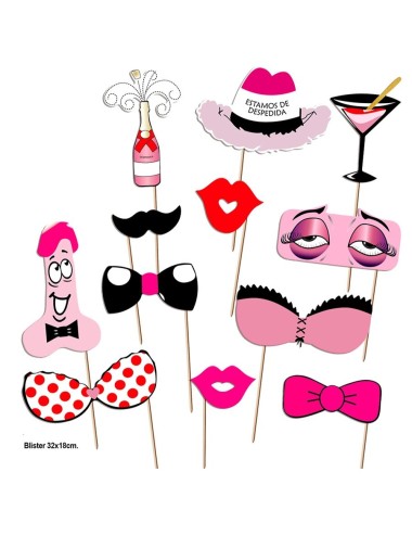 DIABLO PICANTE - PHOTOCALL FIESTAS MODELO 1 - 12 UNIDADES