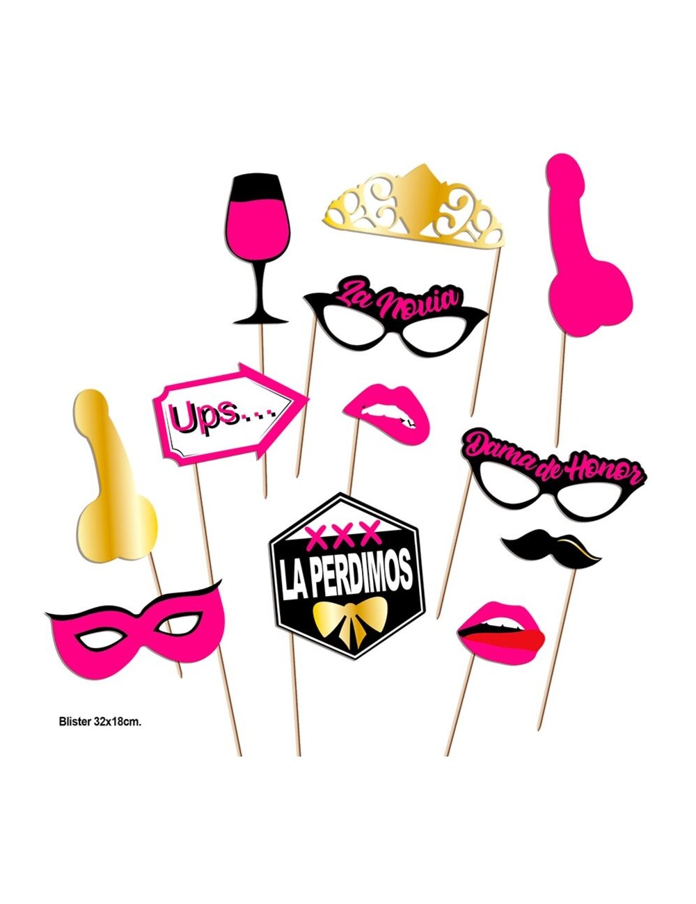 DIABLO PICANTE - PHOTOCALL FIESTAS MODELO 2 - 12 UNIDADES