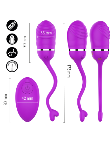 INTENSE - SOOKIE HUEVO VIBRADOR CON CONTROL REMOTO MORADO