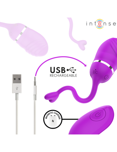 INTENSE - SOOKIE HUEVO VIBRADOR CON CONTROL REMOTO MORADO