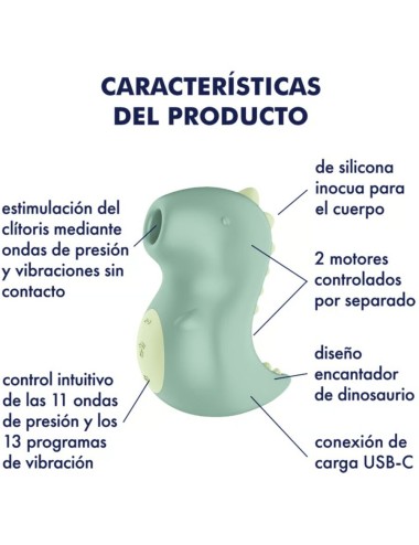 SATISFYER - DIN-OOOH VIBRADOR & ESTIMULADOR AIR PULSE