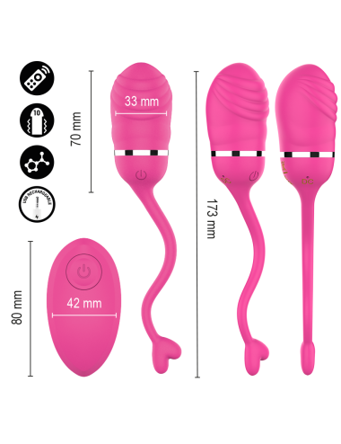 INTENSE - SOOKIE HUEVO VIBRADOR CON CONTROL REMOTO ROSA