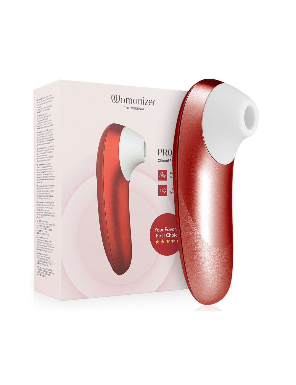 WOMANIZER - PRO VIBRANT CLITORAL STIMULATOR BURGUNDY