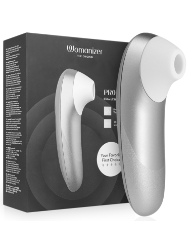 WOMANIZER - PRO VIBRANT CLITORAL STIMULATOR SILVER GREY